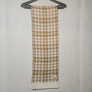 NWT Timberland Women's Plaid Scarf in Wheat